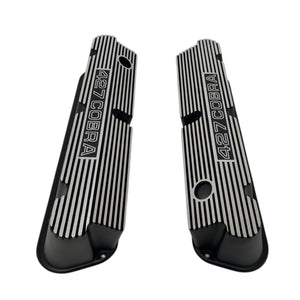 Ford Small Block Pentroof 427 Cobra Valve Covers - Open Letter - Black