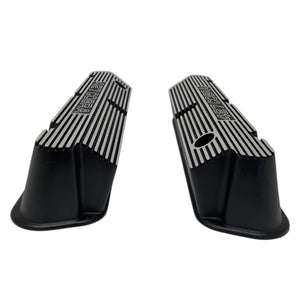Ford Small Block Pentroof 427 Cobra Valve Covers - Open Letter - Black