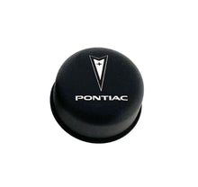 Load image into Gallery viewer, Pontiac Chrome Valve Cover Breather SINGLE - With Text - Black