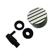 Load image into Gallery viewer, Die-Cast Aluminum Wide Fin Breather &amp; Billet PCV Valve - Black