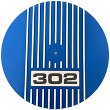 Load image into Gallery viewer, Ford 302 Raised Fin 14&quot; Air Cleaner Kit - Blue