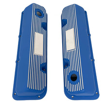 Load image into Gallery viewer, Ford 351 Cleveland - Finned Valve Covers - Custom - Blue