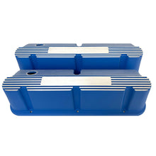 Load image into Gallery viewer, Ford Small Block Pentroof Finned Valve Covers - Custom - Blue