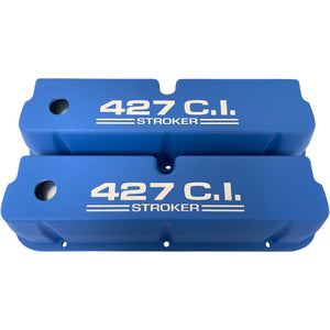 Ford Small Block 427 C.I. Stroker Tall Valve Covers - Blue