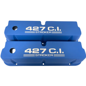Ford Small Block 427 C.I. Stroker Tall Valve Covers - Blue