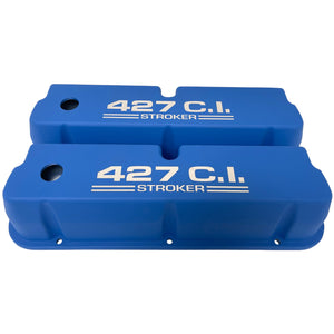 Ford Small Block 427 C.I. Stroker Tall Valve Covers - Blue