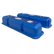 Load image into Gallery viewer, Ford FE 360 Short Finned Valve Covers - Blue