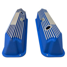 Load image into Gallery viewer, Ford FE Tall Valve Covers - Long Plate - Custom - Blue