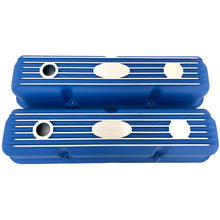 Load image into Gallery viewer, Ford FE Short Valve Covers - Custom Logo - Blue