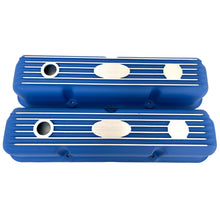 Load image into Gallery viewer, Ford FE Short Valve Covers - Custom Logo - Blue