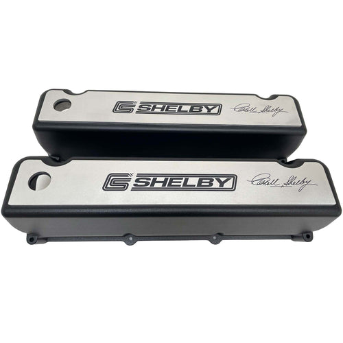 Ford Big Block 429/460 Tall Valve Covers - Shelby Signature - Black