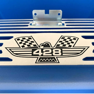 Ford FE Tall 428 American Eagle Valve Covers - Blue