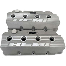 Load image into Gallery viewer, Hemi Logo Valve Covers - Die-Cast Aluminum - Bead Blast