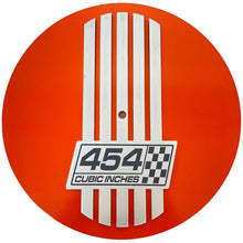 Load image into Gallery viewer, Chevy 454 Cubic Inches 14" Raised Billet Top Air Cleaner - Orange