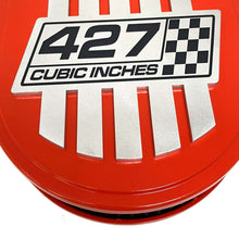 Load image into Gallery viewer, Chevy 427 Cubic Inches 15" Oval Billet Top Air Cleaner Kit - Orange