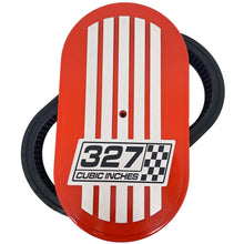 Load image into Gallery viewer, Chevy 327 Cubic Inches 15" Oval Billet Top Air Cleaner Kit - Orange
