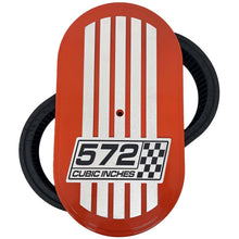Load image into Gallery viewer, Chevy 572 Cubic Inches 15" Oval Billet Top Air Cleaner Kit - Orange