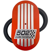 Load image into Gallery viewer, Chevy 502 Cubic Inches 15" Oval Billet Top Air Cleaner Kit - Orange