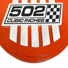 Load image into Gallery viewer, Chevy 502 Cubic Inches 15" Oval Billet Top Air Cleaner Kit - Orange