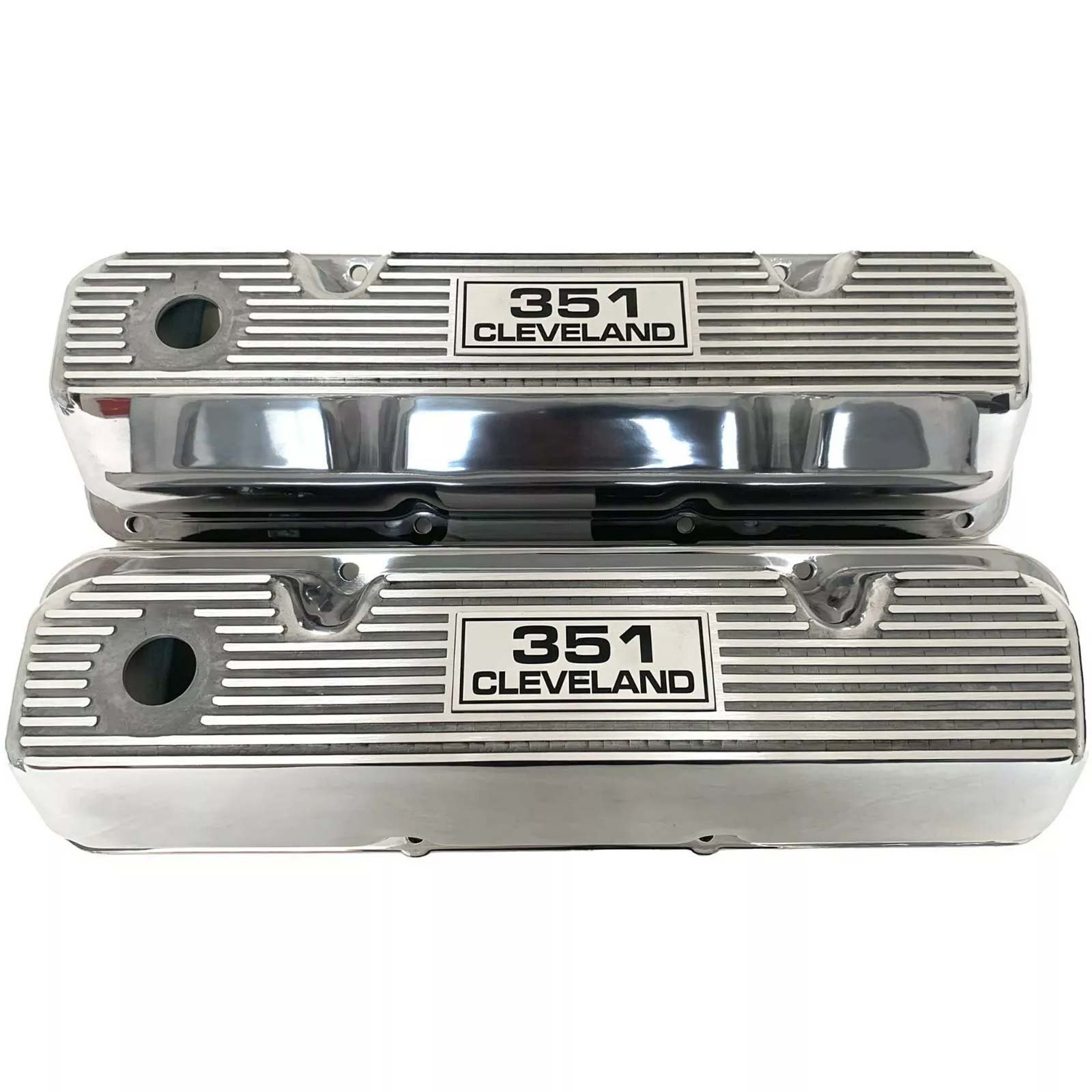 Chrome Steel Valve Covers For Ford 351C, 351M, 400M, Boss 302 | Small Block Ford 1969-1982
