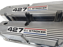 Load image into Gallery viewer, Ford Small Block Pentroof 427 C.I. Stroker Valve Covers - Tri-Color 1 - Polished