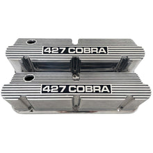 Load image into Gallery viewer, Ford Small Block Pentroof 427 Cobra Valve Covers - Solid Letter - Polished