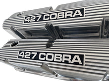 Load image into Gallery viewer, Ford Small Block Pentroof 427 Cobra Valve Covers - Solid Letter - Polished