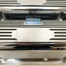 Load image into Gallery viewer, Ford FE Tall Valve Covers - Oval Plate - Custom Logo - Polished