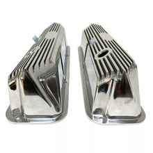 Load image into Gallery viewer, Ford FE Tall Valve Covers - Oval Plate - Custom Logo - Polished