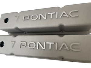 Small Block Chevy Pontiac Raised Letter Valve Covers - As-Cast