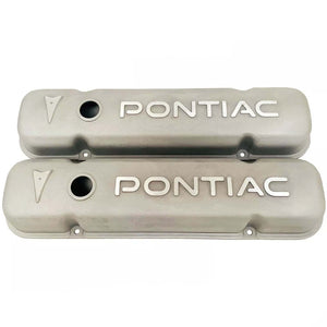 Pontiac Engine Raised Letter Valve Covers - As-Cast