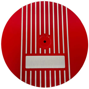 13" Round Finned Air Cleaner Kit - Custom - Red