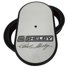 Load image into Gallery viewer, CS Shelby Signature Logo - 15&quot; Oval Air Cleaner Kit - Silver