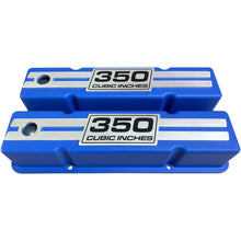 Load image into Gallery viewer, Small Block Chevy Tall Valve covers - Billet Top - Custom - Blue