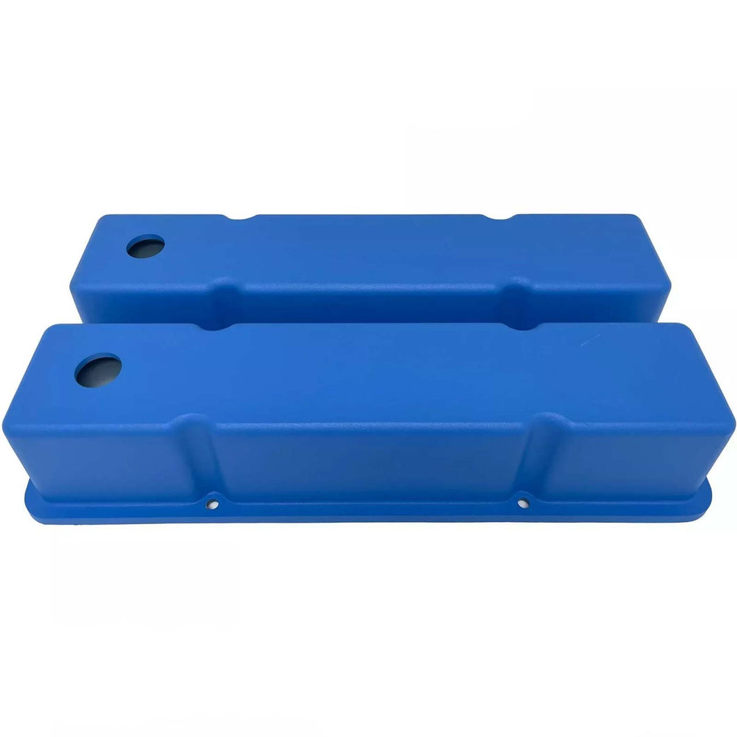 Small Block Chevy Tall Valve covers - Blue