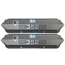 Load image into Gallery viewer, Ford FE Tall Powered By 352 Valve Covers - Long Plate - Black