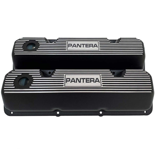 Ford 351 Cleveland - Pantera - Finned Valve Covers - Black