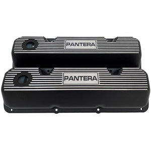 Ford 351 Cleveland - Pantera - Finned Valve Covers - Black