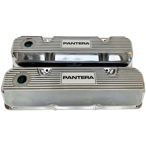 Ford 351 Cleveland - Pantera - Finned Valve Covers - Polished