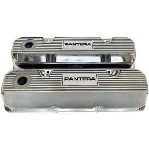 Ford 351 Cleveland - Pantera - Finned Valve Covers - Polished