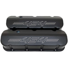 Load image into Gallery viewer, Big Block Chevy 454 Tall Valve Covers - Outline Logo - Black