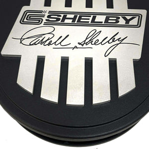 CS Shelby Signature 15" Air Cleaner Kit - Raised Billet Top - Style 1 -Black
