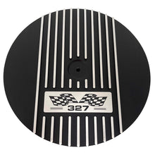 Load image into Gallery viewer, Small Block Chevy 327 Flag Logo 14&quot; Air Cleaner Kit - Black
