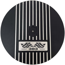 Load image into Gallery viewer, Small Block Chevy 383 Flag Logo Valve Covers &amp; 13&quot; Air Cleaner - Black