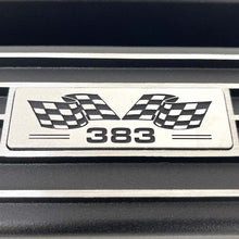 Load image into Gallery viewer, Small Block Chevy 383 Flag Logo Valve Covers &amp; 13&quot; Air Cleaner - Black