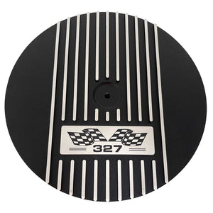Small Block Chevy 327 Flag Logo 13" Air Cleaner Kit - Black