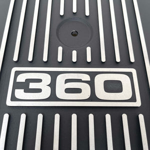 13" Round 360 Air Cleaner Lid Kit - Style 2 - Black
