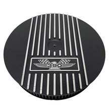 Load image into Gallery viewer, Ford FE 390 American Eagle 13&quot; Round Air Cleaner Kit, Style 2 - Black