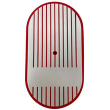 Load image into Gallery viewer, Custom Raised Billet Finned Top 15&quot; Oval Air Cleaner Lid Kit - Red