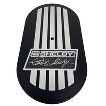 Load image into Gallery viewer, Carroll Shelby Signature 15&quot; Oval Air Cleaner Kit - Raised Billet Top - Style 2 - Black